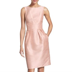 Alfred Sung Bateau Neckline Knee-length Dress